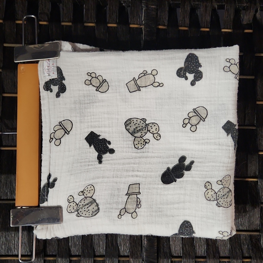 Baby blanket by Bebe au lait cactus print